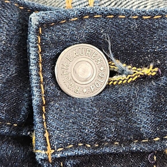 Ralph Lauren Polo Hampton Jeans Big Men's 42Bx30 Straight Leg Dark Wash Stretch - Picture 5 of 16